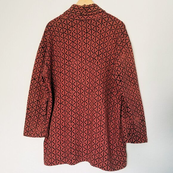 Marketplace Handwork of India Shawl Collar Cardigan Jacket Coat Coatigan L Boho - Picture 3 of 15